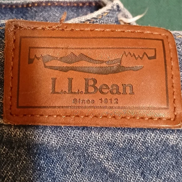 L.L. Bean Relaxed Fit Mens 38x34 Blue Fleece Lined Jeans (0588A2) - Picture 8 of 9
